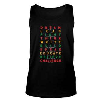 Dream Like Martin Black History African Proud Afro American Unisex Tank Top | Mazezy