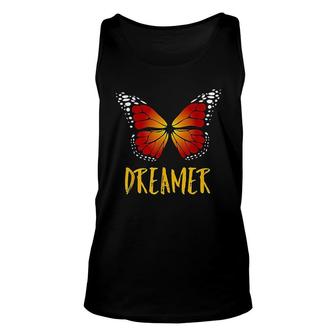Dreamer Monarch Butterfly Dreamer Unisex Tank Top | Mazezy