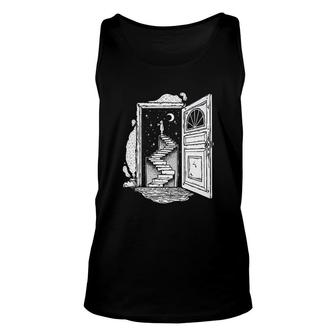 Dreamer Stairway To A Starry Sky Psychedelic Unisex Tank Top | Mazezy