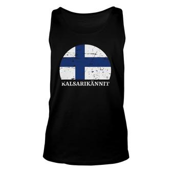 Drinking Finnish Kalsarikännit Funny Finland Drinking Unisex Tank Top | Mazezy