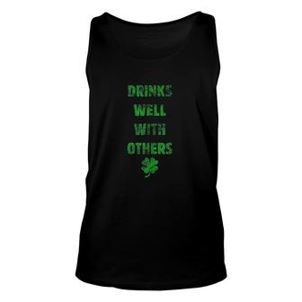 Drinks Very Well With Others Nice Birthday Gift Unisex Tank Top - Seseable