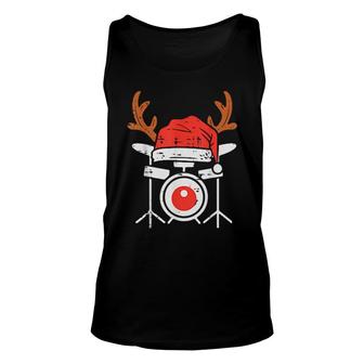 Drums Christmas Pajamas Music Instrument Band Drummer Rock Unisex Tank Top | Mazezy