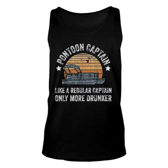 Drunk Captain Gift Grandpa Dad Gifts Unisex Tank Top | Mazezy