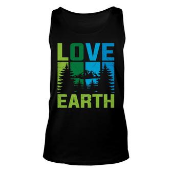 Earth Day 2022 Love Earth Forest Unisex Tank Top - Thegiftio UK