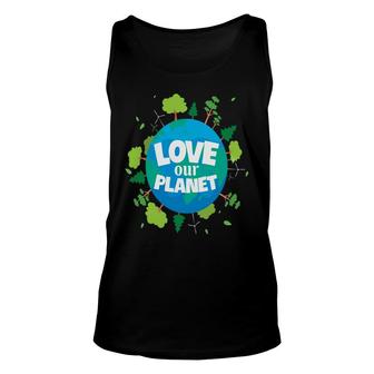 Earth Day 2022 Love Our Planet Trees Unisex Tank Top - Thegiftio