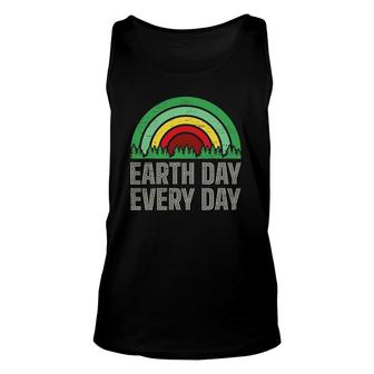 Earth Day Everyday Tree Rainbow Forest Trees Save Earth Top Unisex Tank Top | Mazezy