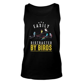 Easily Distracted By Birds Birding Bird-Watching Nature Tank Top | Mazezy