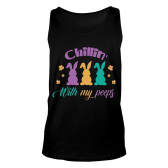 Easter Chillin With My Peeps Unisex Tank Top | Mazezy