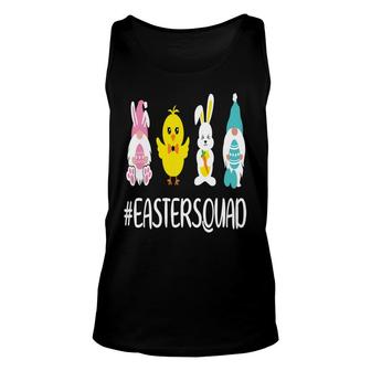 Easter Squad Bunny Chick Gnomes Matching Easter Bunny Egg Hunting Unisex Tank Top - Thegiftio UK
