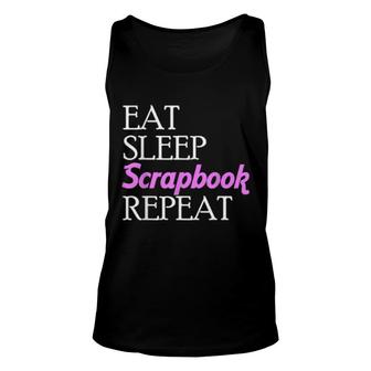 Eat Sleep Scrapbooking Scrapbook Scrapbooker Crops Aufkleber Tank Top | Mazezy
