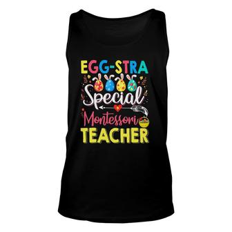 Eggstra Special Montessori Teacher Costume Happy Easter Day Unisex Tank Top | Mazezy