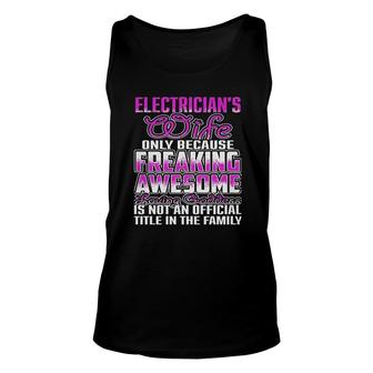 Electrician Wife Unisex Tank Top | Mazezy