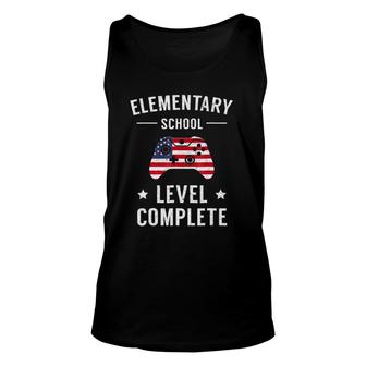 Elementary School Level Complete With American Flag Unisex Tank Top | Mazezy