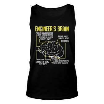 Engineer's Brain Funny Engineering Games Process Funny Unisex Tank Top | Mazezy