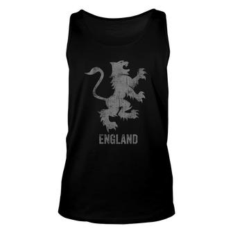 England Flag Heraldry Lion English Football Soccer Patriotic Tank Top | Mazezy