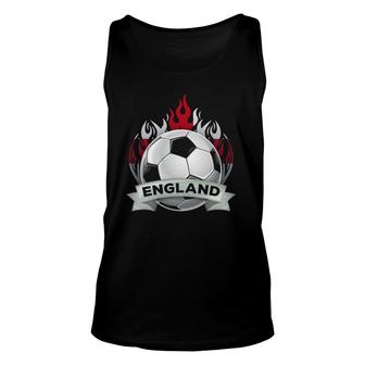 England Soccer Cheer - Football English Flag Unisex Tank Top | Mazezy