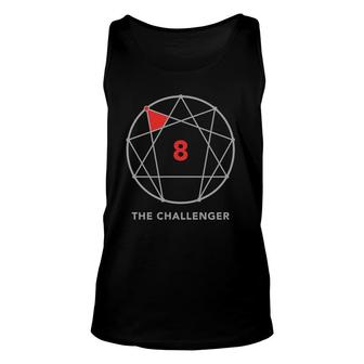 Enneagram Personality Type 8 - The Challenger Unisex Tank Top | Mazezy