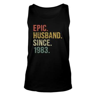 Epic Husband Since 1983 39Th Wedding Anniversary Retro Tank Top | Mazezy