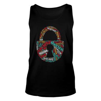 Escape Room Master Puzzle Game Escaping Crew Team Unisex Tank Top | Mazezy
