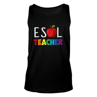Esol Teacher Students Esol Teacher Unisex Tank Top | Mazezy