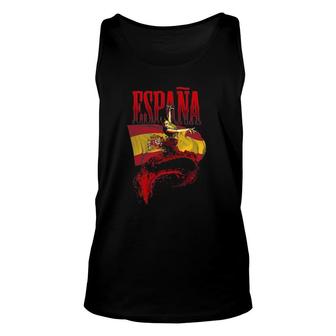 Espana Flag Gift For Spain Lovers Unisex Tank Top | Mazezy