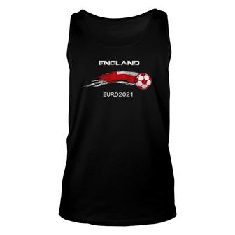 Euro 2021 England Flags Football Soccer Fan Unisex Tank Top | Mazezy