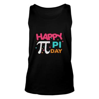 Exciting Happy Pi Day Funny And Colorful Letter Unisex Tank Top - Thegiftio UK