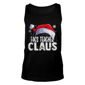 Facs Teacher Santa Claus Christmas Matching Costume Unisex Tank Top | Mazezy