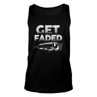 Get Faded Barber For Men Dad Hair Style Lovers Tank Top | Mazezy