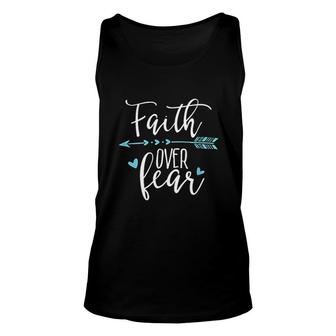 Faith Over Fear Faith Over Fear Unisex Tank Top | Mazezy