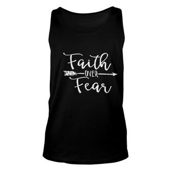 Faith Over Fear Unisex Tank Top | Mazezy