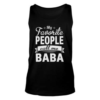 Family 365 Father's Day My Favorite People Call Me Baba Tank Top | Mazezy