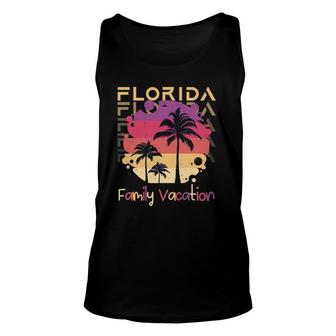 Family Florida Vacation 2021 Trip Matching Funny Unisex Tank Top | Mazezy