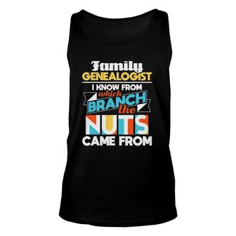 Family Genealogist - Genealogy Ancestry Family Historian Unisex Tank Top | Mazezy