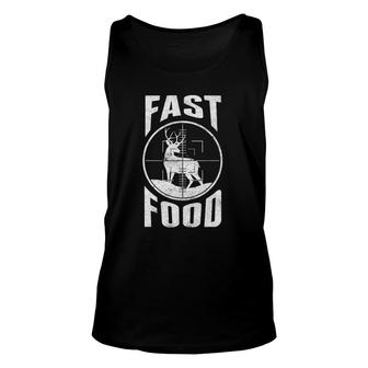 Fast Food Deer Hunting Unisex Tank Top | Mazezy