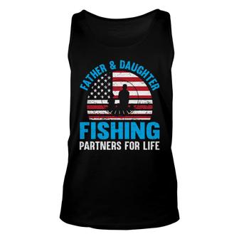 Father & Daughter Fishing Partners For Life Unisex Tank Top | Mazezy