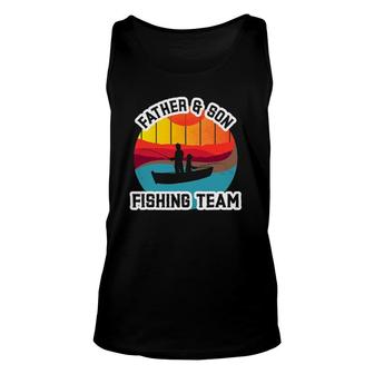 Father And Son Fishing Team Father's Day Unisex Tank Top | Mazezy