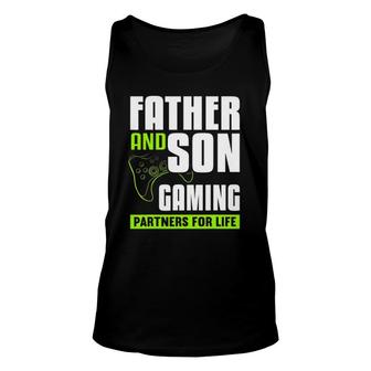 Father And Son Gaming Partners For Life Video Game Matching Unisex Tank Top | Mazezy