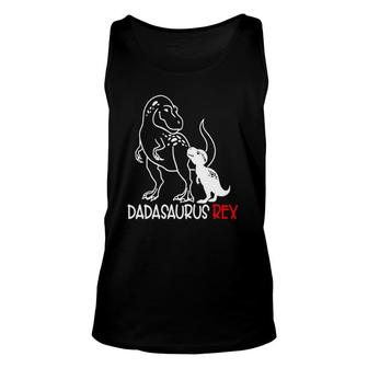 Mens Fathers Day Dadasaurus Rex Dinosaur For Men Tank Top | Mazezy