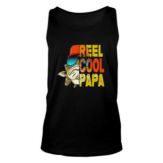 Father's Day Gifts- Fishing Reel Cool Papa Unisex Tank Top | Mazezy