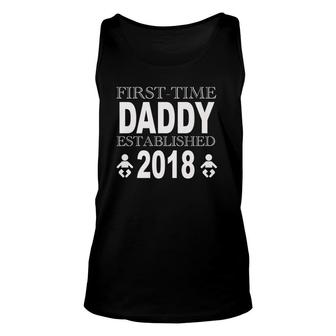 Father's Day New Daddy First Time Dad Gift Idea Unisex Tank Top | Mazezy