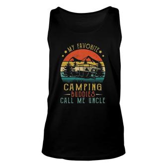 Mens My Favorite Camping Buddies Call Me Uncle Vintage Fathers Tank Top | Mazezy DE
