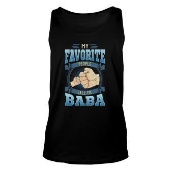 Mens My Favorite People Call Me Baba Baba Father's Day Tank Top | Mazezy DE
