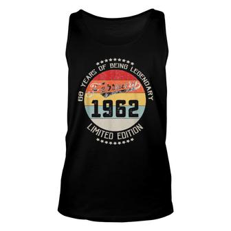 February 1962 60Th Yrs Old Birthday 60 Years Being Legendary Tank Top | Mazezy
