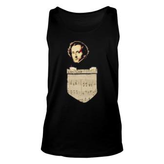 Felixdelsohn Classical Music Composer In My Pocket Unisex Tank Top | Mazezy