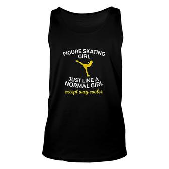 Figure Skating Girl Funny Gift For Ice Skaters Unisex Tank Top - Thegiftio