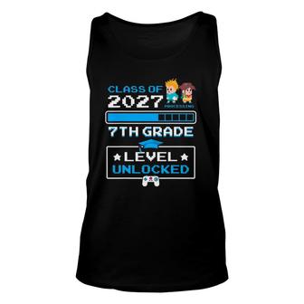 First Day Of 7Th Grade Video Games Class Of 2027 Gamer Tank Top | Mazezy