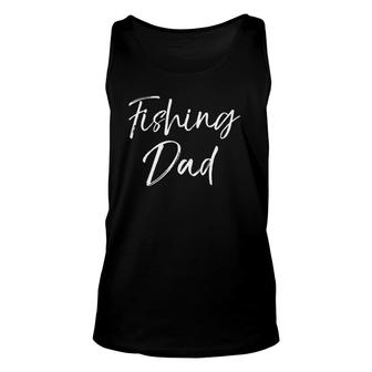 Fishermen Gift From Kids Father's Day Gift Idea Fishing Dad Unisex Tank Top | Mazezy