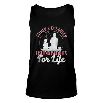 Fishing Buddies Dad Father Daughter Unisex Tank Top | Mazezy