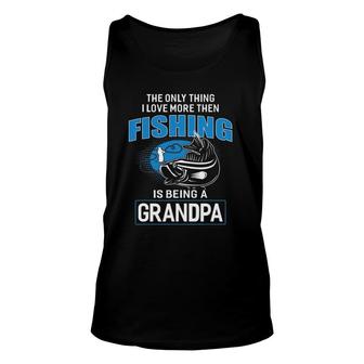 Fishing Grandpa Gift For Dad Father's Day Men Fishing Unisex Tank Top | Mazezy